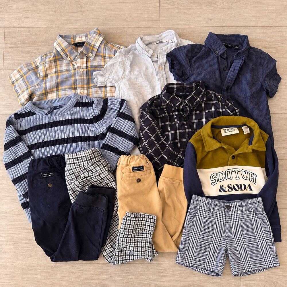 Janie and Jack Scotch & Soda Boys 11 Piece Cotton Linen Clothing Lot 4T